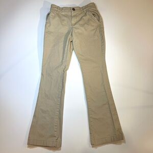 Old Navy Girls Bootcut Stretch Khaki Pants size 12 with adjustable waist EUC.
